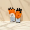 Orange anti-slip and wear-resistant work gloves, thickened protective labor protection gloves Specification image